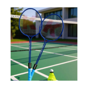 KOBRO Double Shaft Badminton Racquet Set Of 2 Piece With 1 Piece Nylon Shuttle Cock Badminton Kit